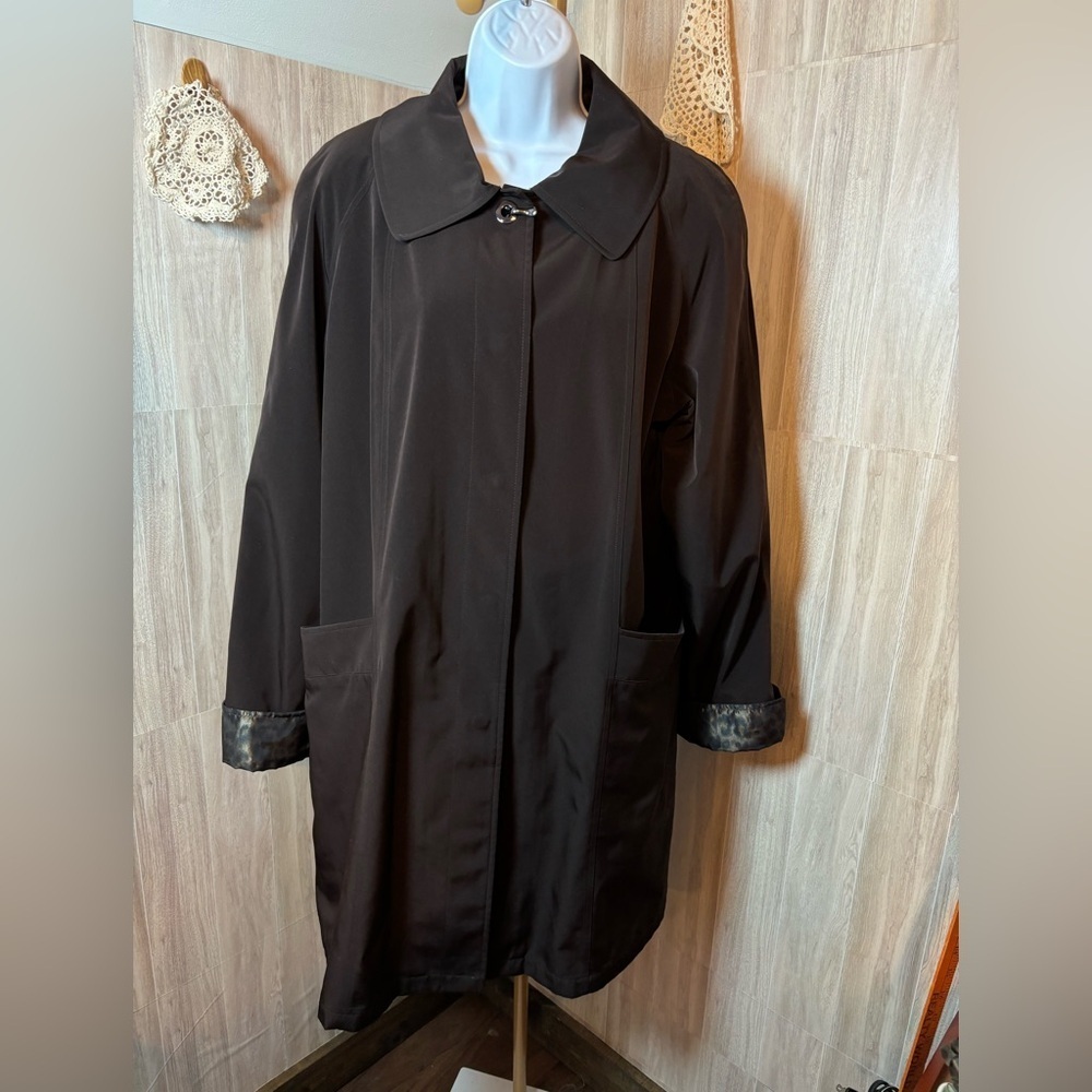 Liz Claiborne Brown Trench Coat